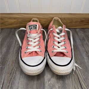 Converse All Stars Womens Pink Low Top Lace Up Sneaker Tennis Shoes Classic 8